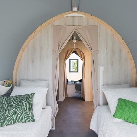 Tente en toile et en bois 2 personnes - Bungalow Coco sweet