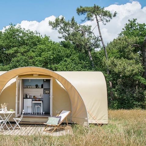 Tente en toile et en bois 2 personnes - Bungalow Coco sweet