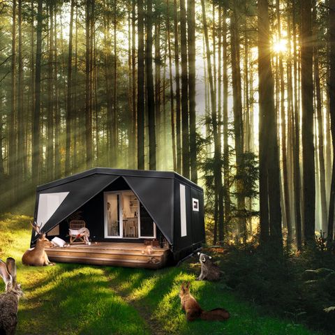Tente en toile et en bois 4 personnes - Coco sweet salle d'ô