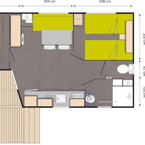 BUNGALOW 4 personnes - CONFORT