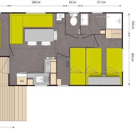 BUNGALOW 6 personnes - CONFORT 29 m²