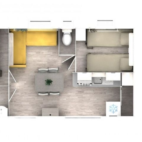 BUNGALOW 4 personnes - Mobil home Evasion (2 chambres)
