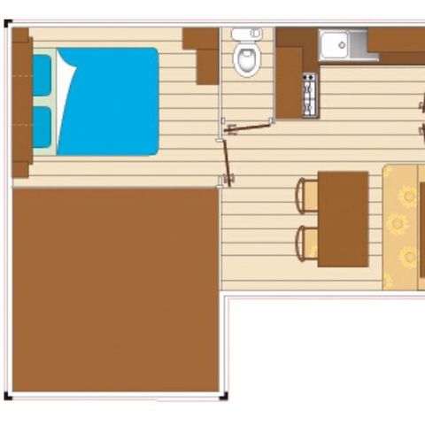 BUNGALOW 4 personnes - Mobil-home Cocoon 4 personnes 2 chambres 23m²