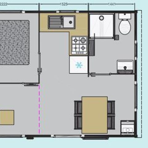 BUNGALOW 4 personnes - 1 chambre