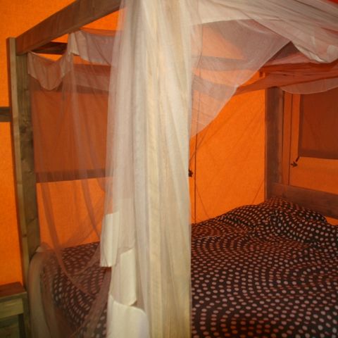 Tente en toile et en bois 5 personnes - SAFARI WOODY (sans sanitaires)