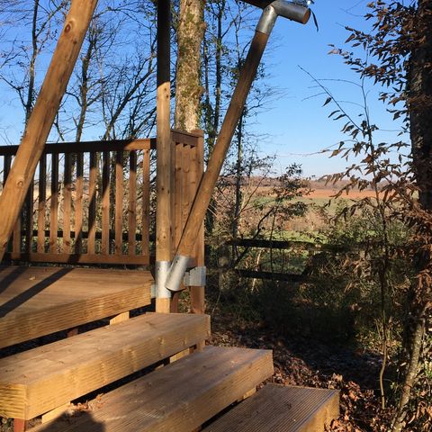 Tente en toile et en bois 6 personnes - SAFARI COTTAGE INSOLITE PREMIUM