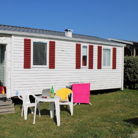 BUNGALOW 2 personnes - Mobil-home NEPTUNE Standard 25m² - 1 chambre + terrasse couverte 9m²