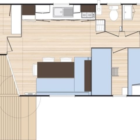 BUNGALOW 6 personnes - Classique 3 chambres