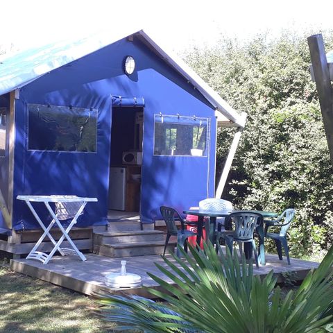 TENTE TOILE ET BOIS 4 personnes - Lodge Toilé