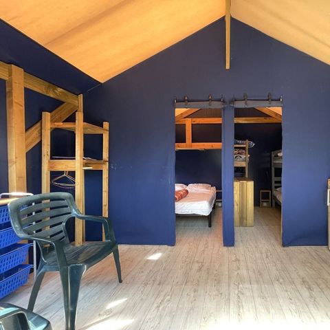 TENTE TOILE ET BOIS 4 personnes - Lodge Toilé