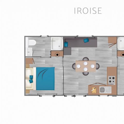 BUNGALOW 6 personnes - Premium Iroise 4/6 Pers 2Ch 2 Sde 32m2