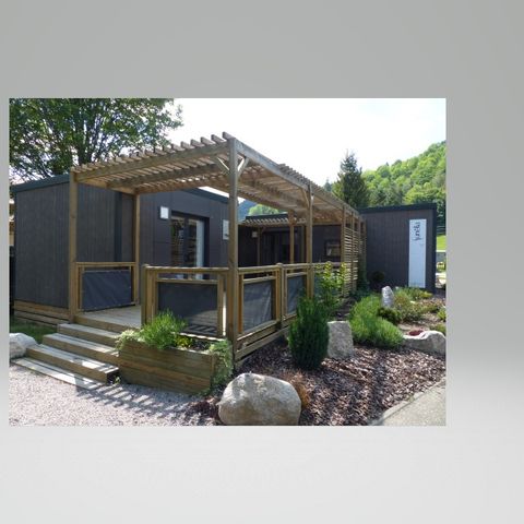 Mobilhome 6 personnes - Sunêlia Luxe Suite 3 chambres/3 salles de bain 60m2 - TV - LV- Linge fourni 6 pers.