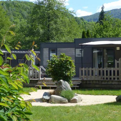 Mobilhome 4 personnes - Sunêlia Luxe Taos 2 chambres / 2 salles de bain 35m² - TV - LV - Terrasse couverte - Linge Fourni