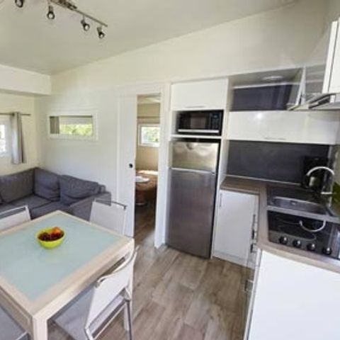 Mobilhome 5 personnes - Sunêlia Luxe Taos 2 chambres / 2 salles de bain 35m² - TV - LV - Linge fourni