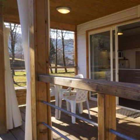 Mobilhome 6 personnes - Sunêlia Luxe Fabre 3 chambres 37m² - TV - LV - Terrasse couverte - Linge fourni