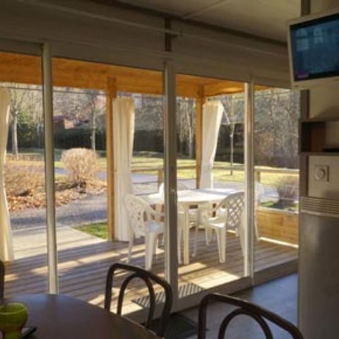Mobilhome 4 personnes - Sunêlia Luxe Fabre 2 chambres 34m² - TV - LV - Terrasse couverte - linge fourni