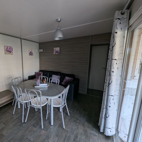 Mobilhome 4 personnes - Sunêlia Luxe Fabre 2 chambres 34m² - TV - LV - Terrasse couverte - linge fourni