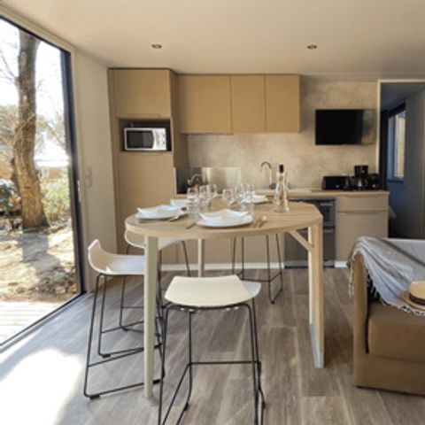 Mobilhome 6 personnes - Sunêlia Luxe Key West 3 chambres / 2 salles de bain 40m² - TV - LV - Terrasse - Linge fourni
