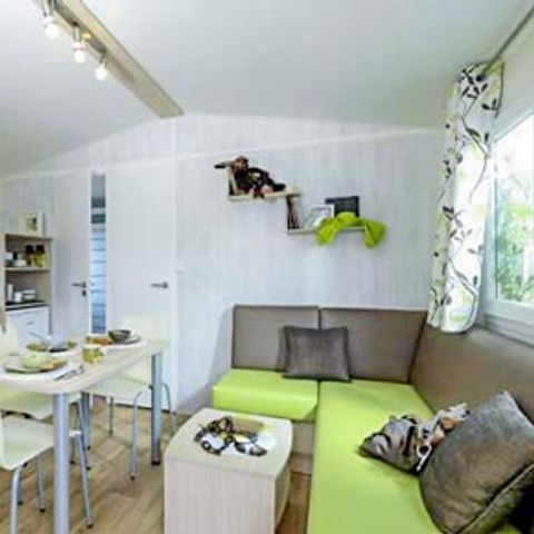 Mobilhome 6 personnes - Loisir Pacifique 3 chambres 40m² - TV - Terrasse couverte