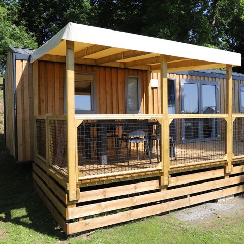BUNGALOW 6 personnes - Confort 32m² - 3 chambres + terrasse semi-couverte