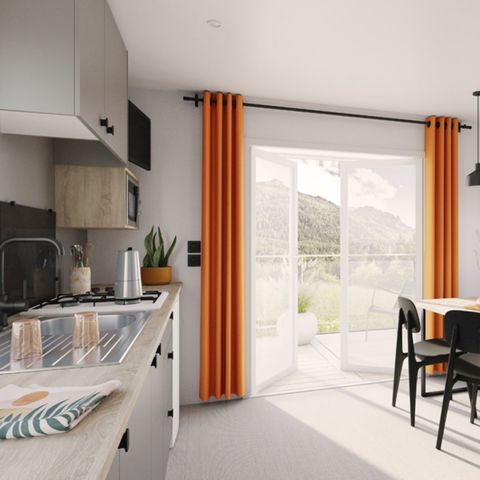BUNGALOW 4 personnes - Confort 24.2 m² - 2 chambres - Terrasse intégrée