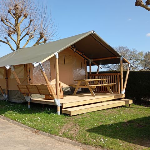 TENTE 4 personnes - Tente Nature Famille 20m² (2 chambres) - proche sanitaires