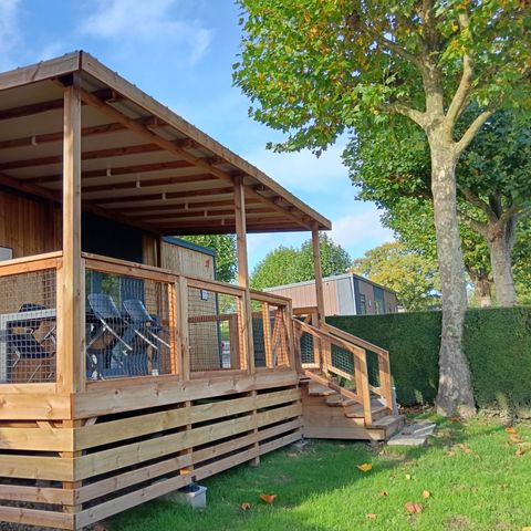 BUNGALOW 4 personnes - Mobil Home Premium 32m² - (2 ch 2 sdb) + terrasse couverte