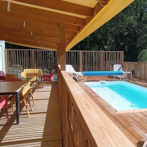 Mobilhome 8 personnes - NEW// Villa de la Rance Prestige 60m² - 4 chambres - 3 SDB - Piscine - Terrasse couverte - SPA