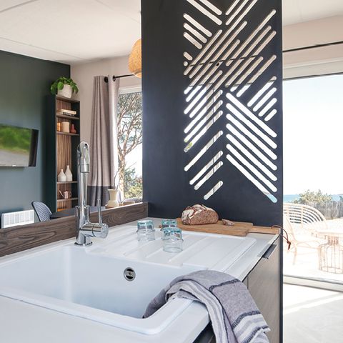 BUNGALOW 6 personnes - NEW// Villa de la Rance Prestige 40m² - 3 chambres - 2 salles de bain - Piscine - Terrasse couverte
