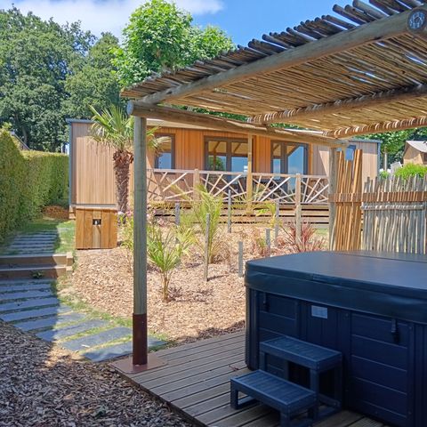 BUNGALOW 6 personnes - NEW// Villa de la Rance Prestige 40m² - 3 chambres - 2 salles de bain - SPA - Terrasse couverte