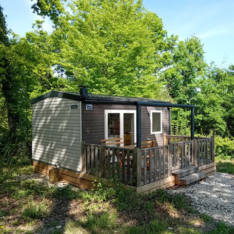 Mobilhome 2 personnes - Mobil-Home Standard 22m² - 1 chambre + terrasse semi-couverte 12m²