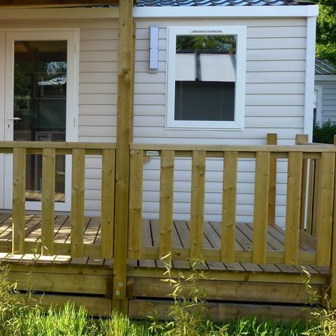 Mobilhome 2 personnes - CAHITA 17m² - 1 chambre + terrasse couverte