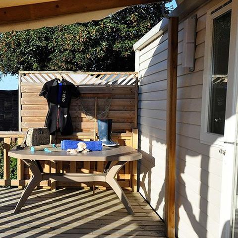 BUNGALOW 4 personnes - ALOHA 25m² - 2 chambres + terrasse couverte