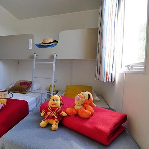 Mobilhome 4 personnes - ALOHA 25m² - 2 chambres + terrasse couverte