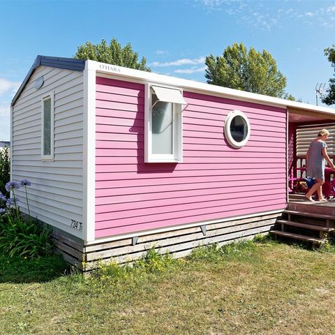 Mobilhome 4 personnes - SAMOA 29m² - 2 chambres - Terrasse semi couverte
