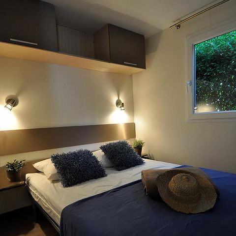 Mobilhome 4 personnes - MALDIVES 34 m² - 2 chambres - Terrasse couverte