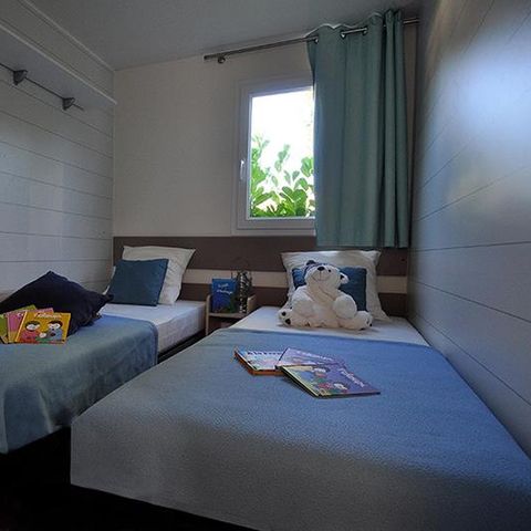 Mobilhome 4 personnes - MALDIVES 34 m² - 2 chambres - Terrasse couverte