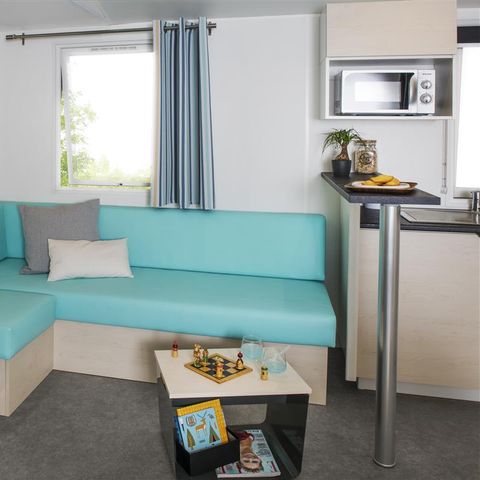 Mobilhome 6 personnes - BAHAMAS 36m² - 3 chambres - Terrasse couverte
