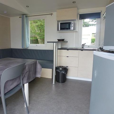 Mobilhome 6 personnes - BAHAMAS CONFORT 34m² - 3 chambres - Terrasse couverte - Lave vaisselle
