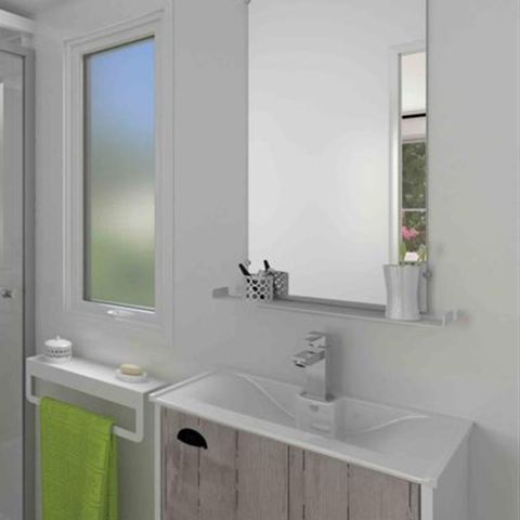 BUNGALOW 6 personnes - PREMIUM 36m² - 3 chambres - 2 SDB - Terrasse Couverte