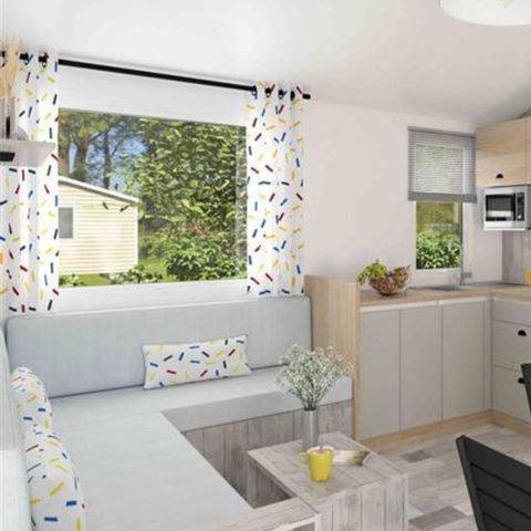 BUNGALOW 6 personnes - PREMIUM 36m² - 3 chambres - 2 SDB - Terrasse Couverte