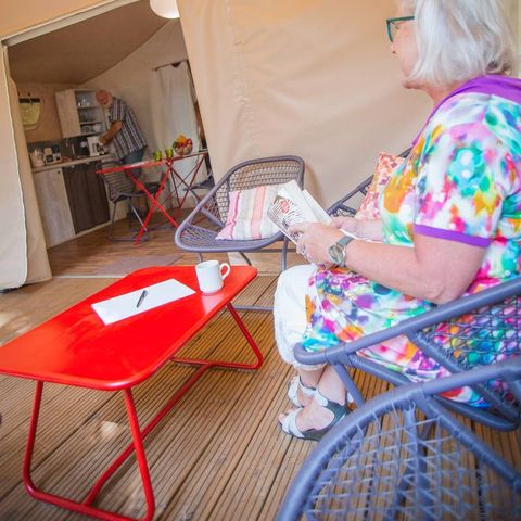 TENTE TOILE ET BOIS 4 personnes - Lodge Maassai - 2 chambres 4