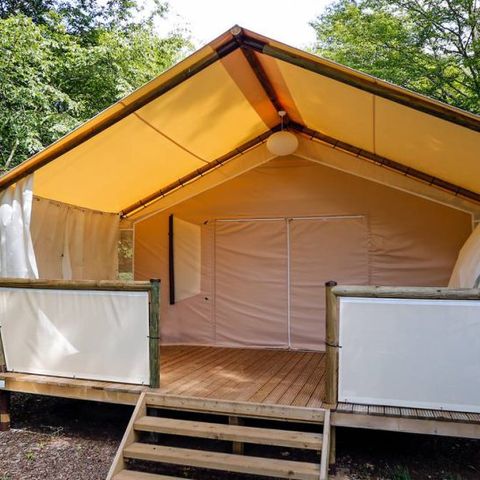 TENTE TOILE ET BOIS 4 personnes - Lodge Maassai - 2 chambres 4