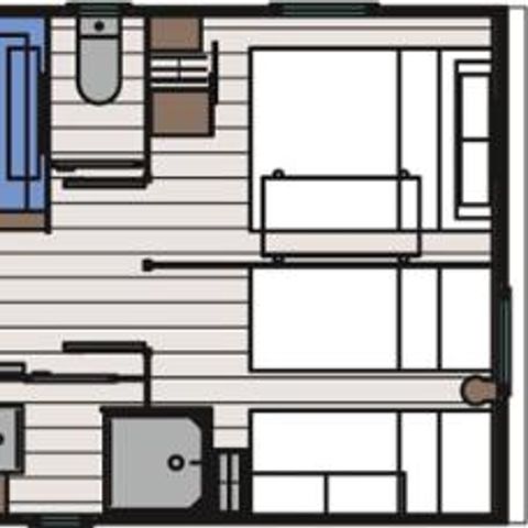 Mobilhome 4 personnes - MH CONFORT VUE MER 22m²