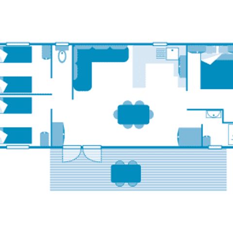 BUNGALOW 6 personnes - Cottage 6p 3ch ****