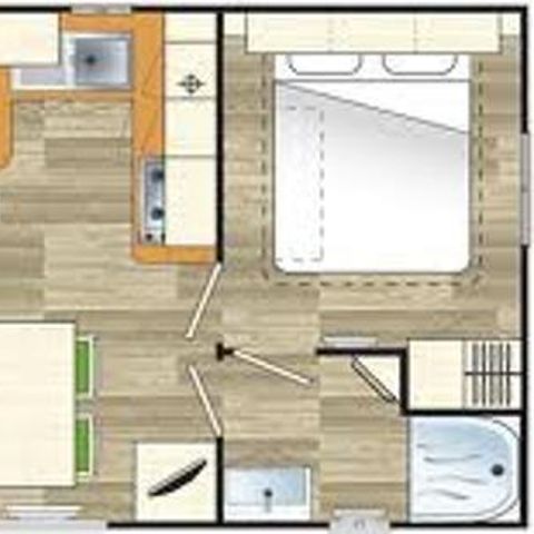 BUNGALOW 5 personnes - Mobil home family kids 5 personnes