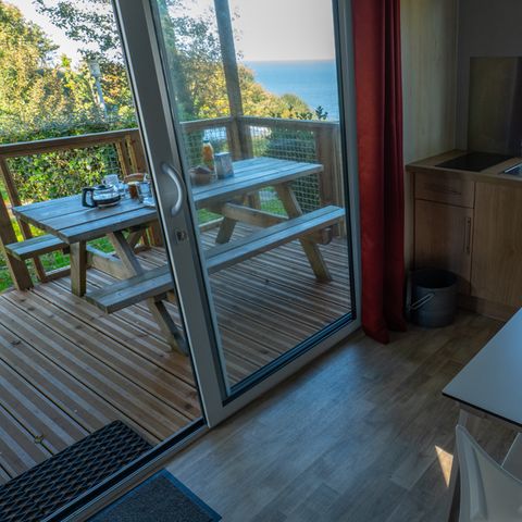 CHALET 2 personnes - Chalet premium - 18 m² - 1 chambre vue mer