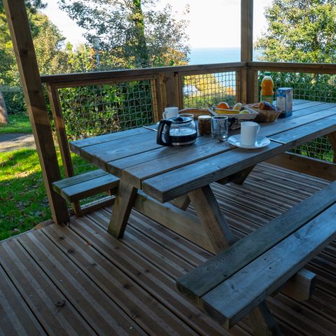 Chalet 2 personnes - Premium - 18 m² - 1 chambre - Vue mer