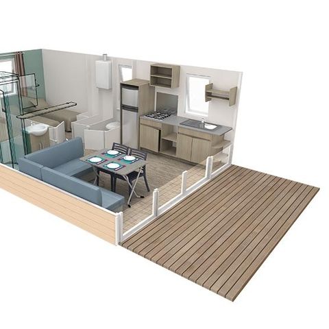 BUNGALOW 4 personnes -  Confort Logia Bay - 25m² - 2 chambres -