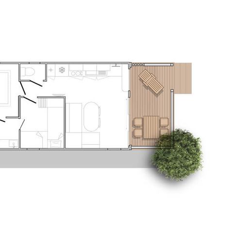 BUNGALOW 4 personnes - Confort Plus 2 Chambres